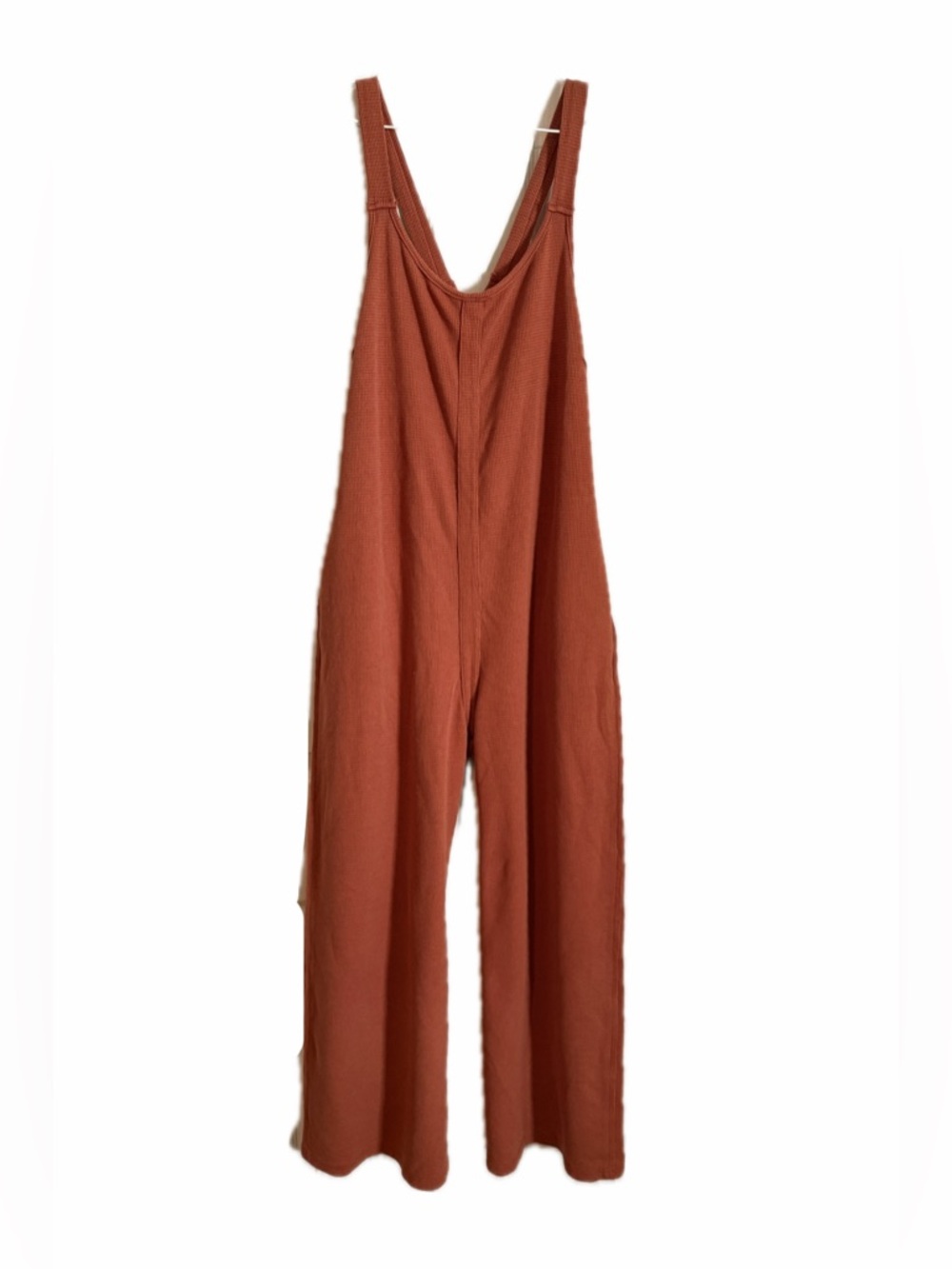 SHEIN Burnt Orange Wide-Leg Jumpsuit